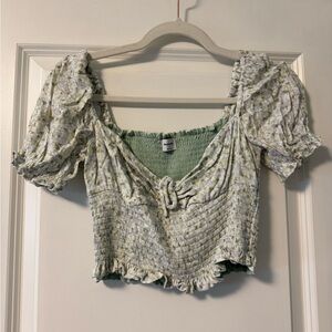 Sunday Best - Floral Puff Sleeve Smocked Top